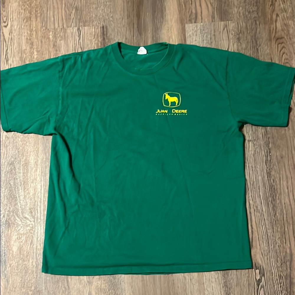 Juan Deere Green Shirt with Yellow Donkey Logo